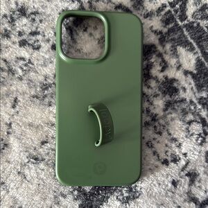 Loopy Case Green Silicone Phone Case with Ring Holder